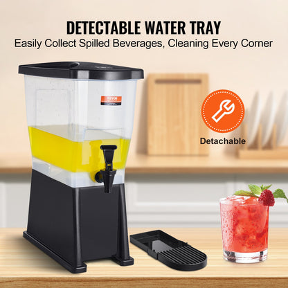 Beverage Dispenser, 3 gallon dryckesdispenser för fester, Juice Dispenser i plast med tapplock, Iced Tea Lemonade Juice Water Dispenser, för restauranger, hotell, fester