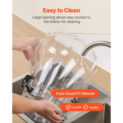 Drink Dispenser 13L Drink Dispenser for Parties Plastic with Faucet