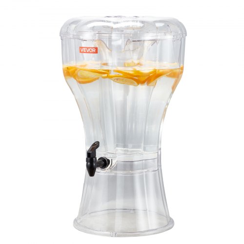 Beverage Dispenser, 3.4 Gallon Drink Dispenser for Parties, Plastic Juice Dispensers with No-Drip Spigot, Iced Tea Lemonade Juice Water Dispensers, for Restaurants, Hotels, Parties