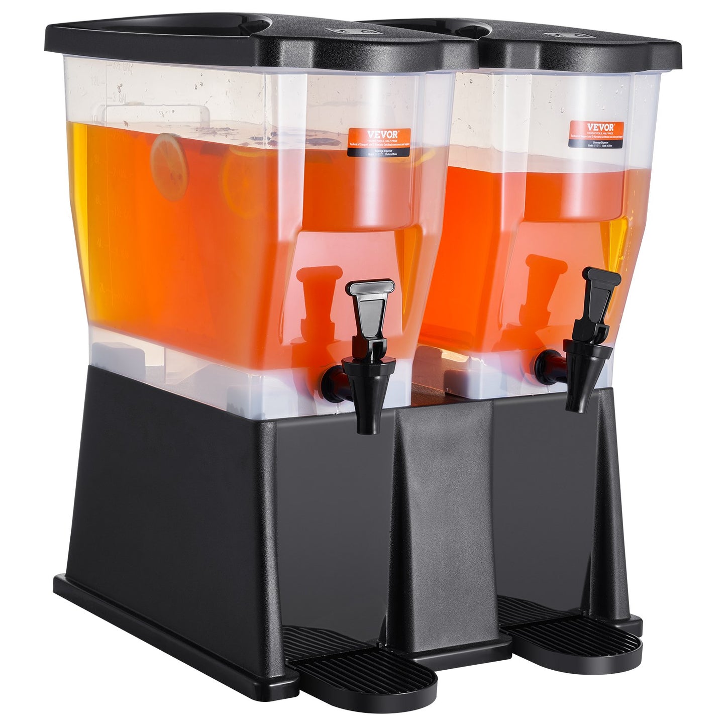Beverage Dispenser, 3 Gallon x 2 Beverage Dispenser for Parties, Plastic Juice Dispenser with Lid, Iced Tea Lemonade Juice Water Dispenser, for Restaurants, Hotels, Parties