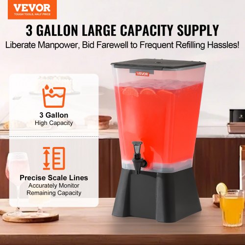 Drink Dispenser 19L Drink Dispenser for Parties Plastic with Faucet