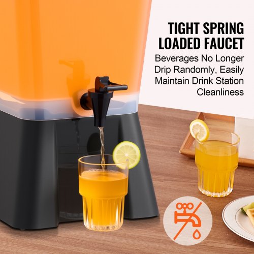 Drink Dispenser 19L Drink Dispenser for Parties Plastic with Faucet