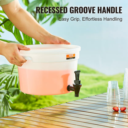 Beverage Dispenser, 3 Gallon Beverage Dispenser for Parties, Plastic Juice Dispenser with Spout and Lid, Iced Tea Lemonade Juice Dispenser, for Restaurants, Hotels, Parties