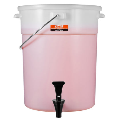 Beverage Dispenser, 5 gallon dryckesdispenser för fester, Juice Dispenser i plast med tapp och lock, Iced Tea Lemonade Juice Dispenser, för restauranger, hotell, fester