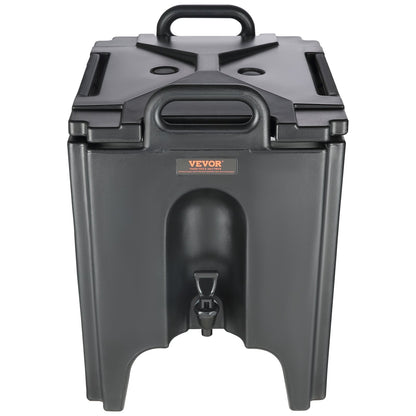 Insulated Beverage Dispenser, 10 Gallon, Food-grade LL9450UP Hot and Cold Beverage Server, Thermal Drink Dispenser Cooler with 1.18 in PU Layer Two-Stage Faucet Handle, for Restaurant Drink Shop
