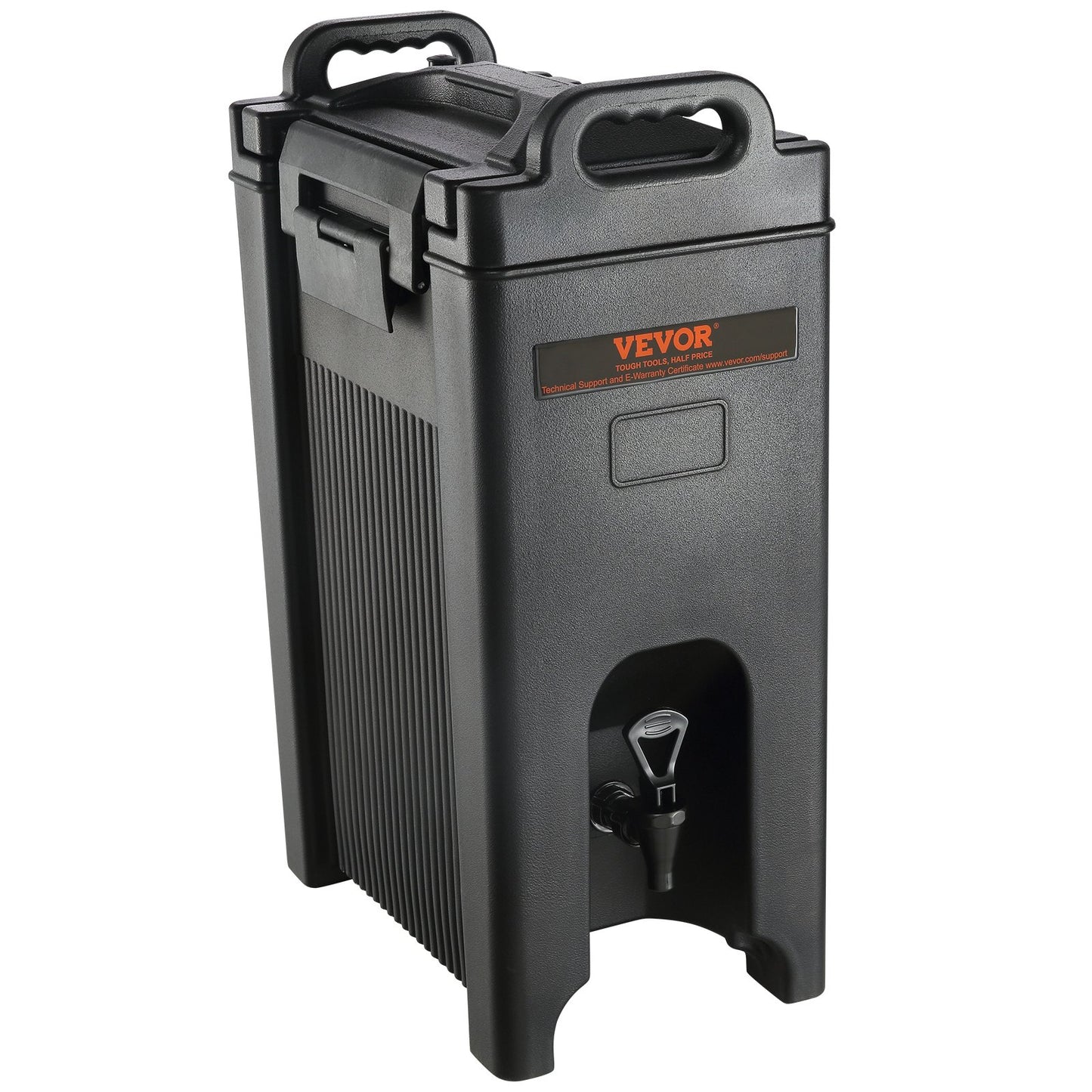 Isolerad dryckesdispenser, 5 gallon, livsmedelsklassad LDPE server för varm och kall dryck, kylare för termisk dryck med 0,9 tums PU-lager tvåstegs kranhandtag, för restaurangens dryckesbutik