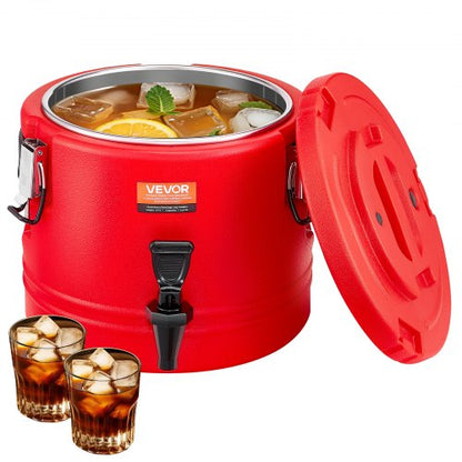 Isolierter Getränkespender für heiße und kalte Getränke 8 Liter Kühlkanne