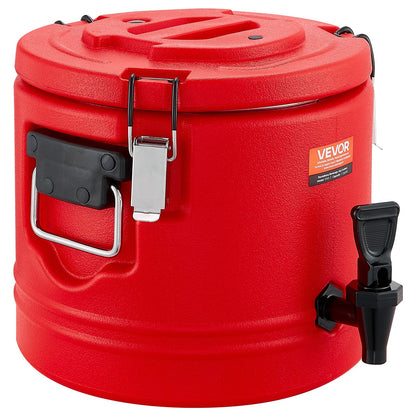 Insulated Beverage Dispenser, 2.2 Gal/8L Thermal Hot and Cold Drink Server Dispenser with Spigot, Food-Grade Cooler Jug with 304 Stainless Steel Interior, for Tea Coffee Restaurant Outdoor