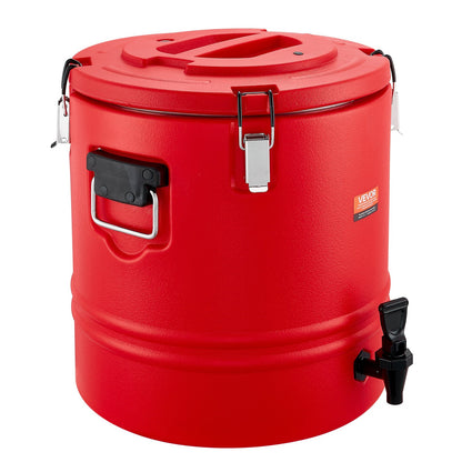 Insulated Beverage Dispenser, 8 Gal/30.3L Thermal Hot and Cold Drink Server Dispenser with Spigot, Food-Grade Cooler Jug with 304 Stainless Steel Interior, for Tea Coffee Restaurant Outdoor