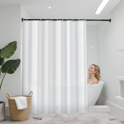 Shower Curtain Liner, 8G Heavy-Duty PEVA Shower Liner, 2-Pack Waterproof Plastic Liners with 3 Magnets and 12 Rust-Resistant Metal Grommet, for Bathroom Showers & Bath Tubs, 72 x 72 in (White)