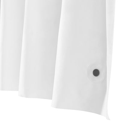 Shower Curtain Liner, 8G Heavy-Duty PEVA Shower Liner, 2-Pack Waterproof Plastic Liners with 3 Magnets and 12 Rust-Resistant Metal Grommet, for Bathroom Showers & Bath Tubs, 72 x 72 in (White)