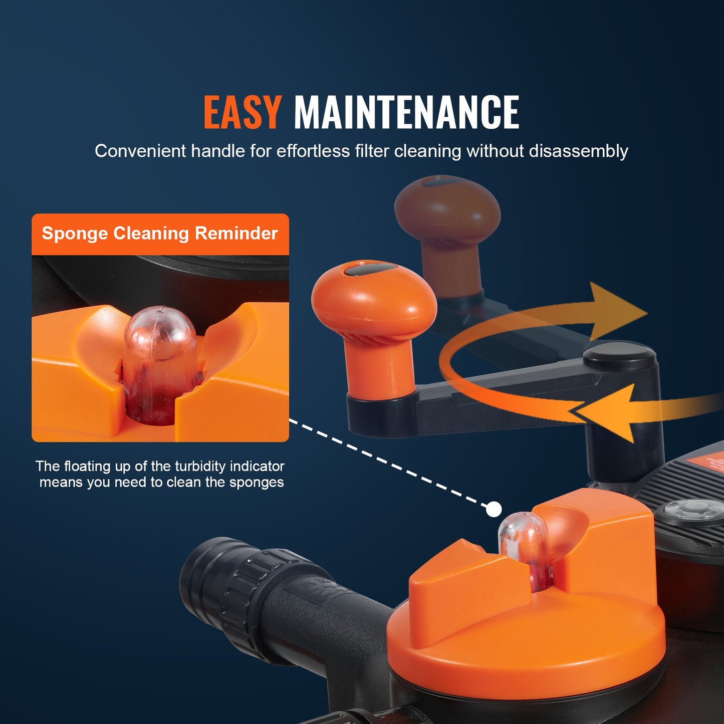 Bio Pressure Pond Filter, Up to 2000 Gallons, with 13W UV-C Light, 1840 GPH, Pressurized Biological Pond Filter System Filtration Equipment for Fountain Pool, Koi Fish Aquarium Tank Garden Water