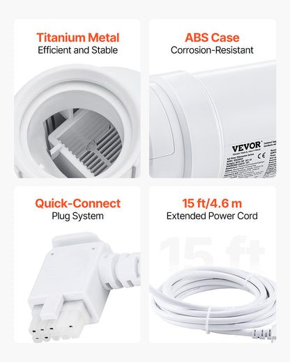 Salt Water Klorinator System W3T-Cell-9 för In-Ground Pool 25000 Gallons