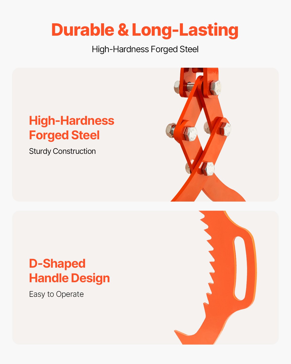 28-tums stocklyfttång 2 klor massivt stål stock gripel svängbar stocklyftare