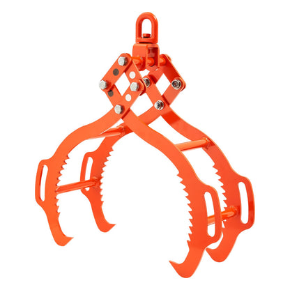 28-inch Log Lifting Pliers 4 Claws Solid Steel Log Grip Swivel Log Tool