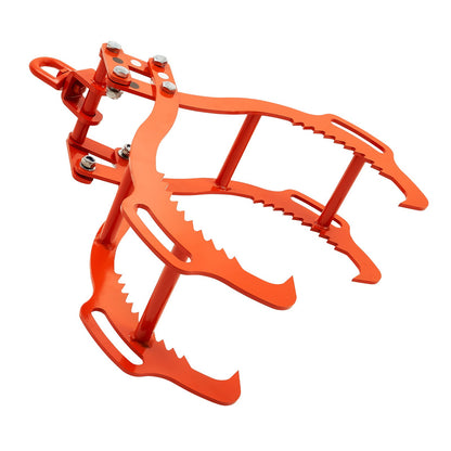 28-inch Log Lifting Pliers 4 Claws Solid Steel Log Grip Swivel Log Tool