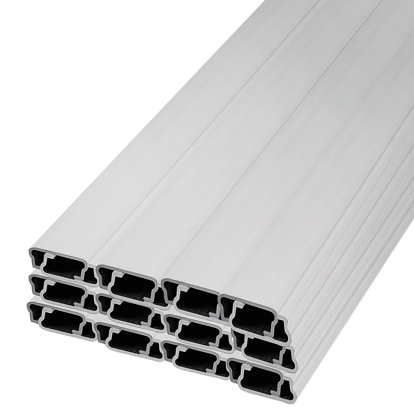 Fjädertråd och låskanal, 6,56 fot fjäderlås & U-kanalspaket för växthus, 40-pack PE-belagd fjädertråd & aluminiumlegeringskanal, plastpolyfilm eller skärmduksfäste med skruv