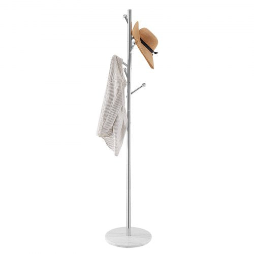 Coat hanger Freestanding coat hanger with stable marble base and 8 hooks | EU