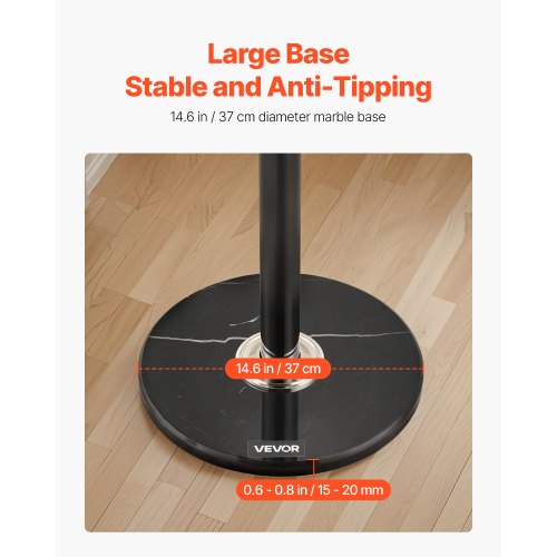 Fristående klädhängare med stabil marmorbas och 6 krokar |  EU