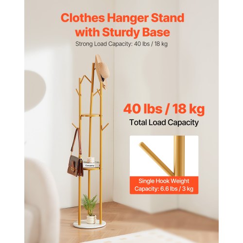 Klädhängare Fristående klädhängare med kvartsstensbas och 9 krokar |  EU