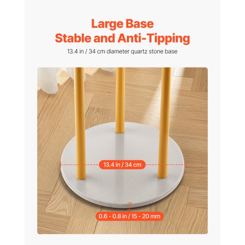 Klädhängare Fristående klädhängare med kvartsstensbas och 9 krokar |  EU