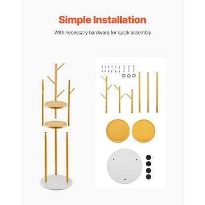 Klädhängare Fristående klädhängare med kvartsstensbas och 9 krokar |  EU