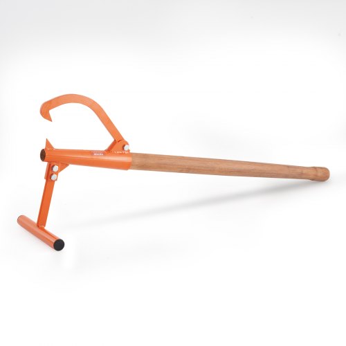 Timberjack, 46.5 in, Heavy Duty Log Lifter with Wooden Handle, Log Roller with Adjustable Cant Hook, Logging Tools Log Jack for Logs Ups to 15" Dia, Timber Jack for Rolling Cutting Lifting Logs
