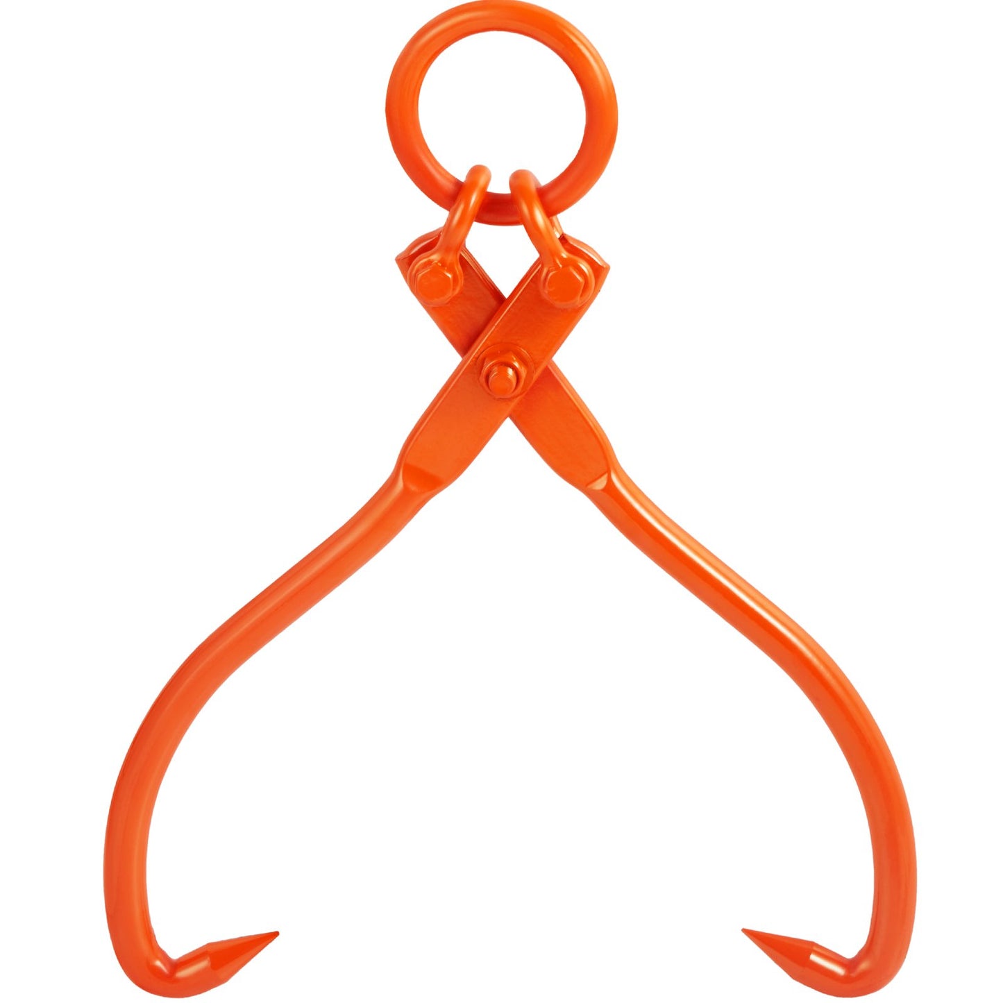 Log Winch, 18 Inch 2-Claw Log Winch, Heavy Duty Steel Log Winch, 772 lbs/350 kg Load Capacity, Log Lifting, Handling, Towing and Carrying Tool