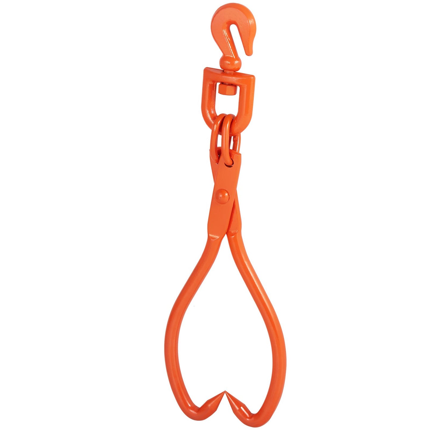 Slirtång för stockar, 18 tums 2-klolyfttänger för stockar, släptänger för kraftigt roterande stålvirke, 772 lbs/350 kg Lastkapacitet, stocklyft, hantering, släpning och bärverktyg