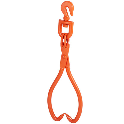 Slirtång för stockar, 18 tums 2-klolyfttänger för stockar, släptänger för kraftigt roterande stålvirke, 772 lbs/350 kg Lastkapacitet, stocklyft, hantering, släpning och bärverktyg