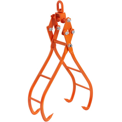 Timber Claw Hook, 28 Inch 4 Claw Log Grip for Log Towing, Swivel Steel Log Lifting Tongs, Eagle Claws Design with 2205 lbs/1000 kg Load Capacity for Tractors, ATVs, Trucks, Forklifts