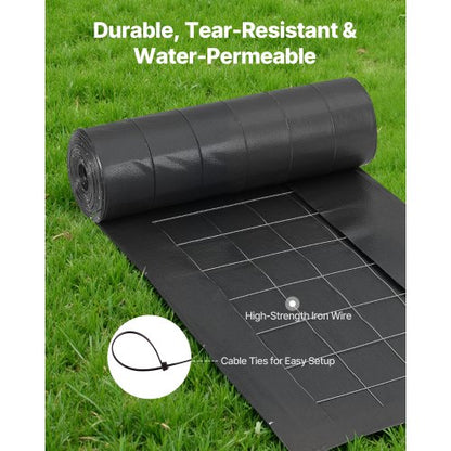 Siltstängselväv i rullar, 0,6×30,5 m trådstängsel, erosionsskyddande stängsel för sedimentretention, industriellt kvalitet tillfälligt slitstarkt polypropenväv för byggarbetsplatser |  EU