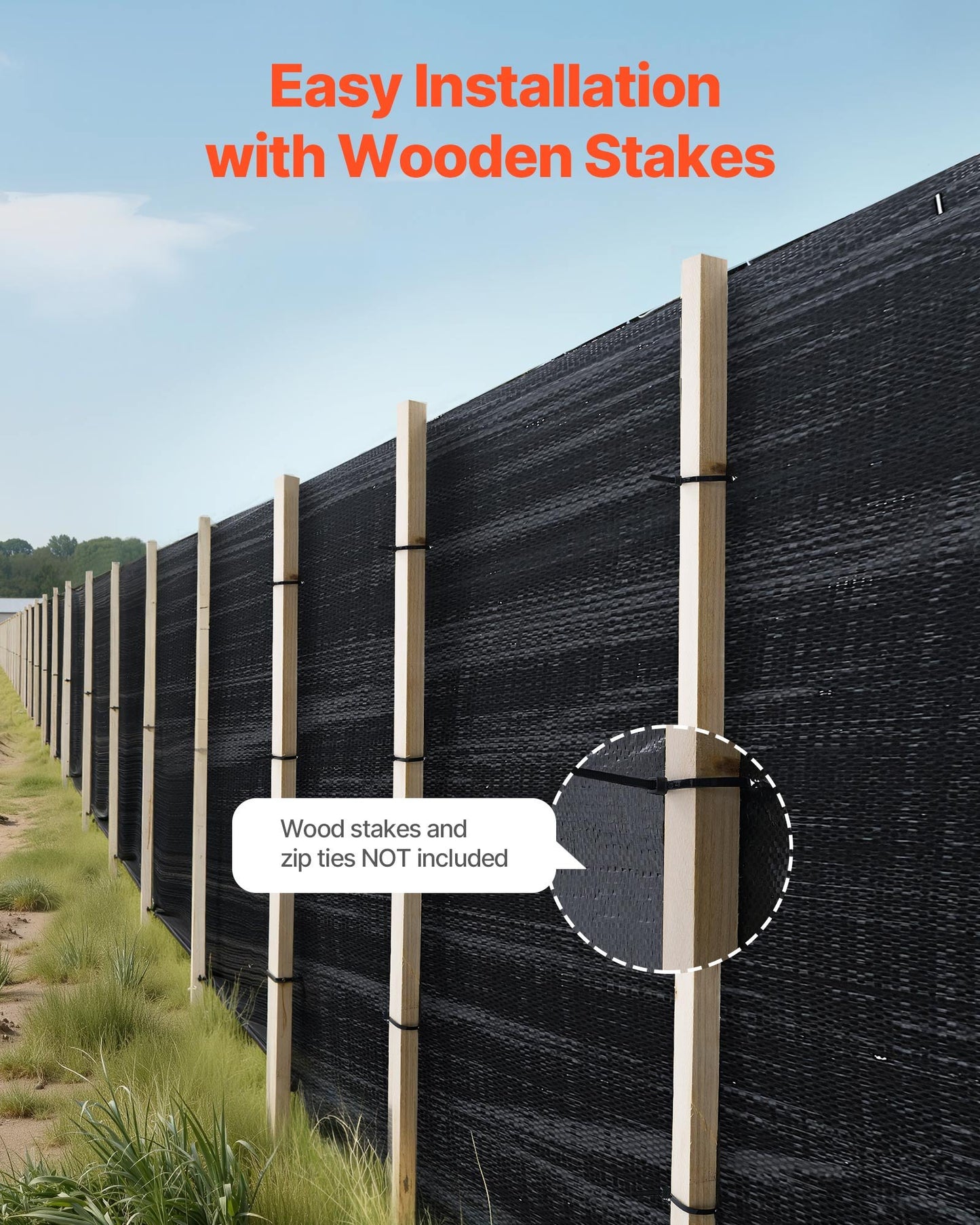 Silt Fence Fabric Roll, 3 x 500 ft Erosion Control Fencing, Industrial Grade Tough Polypropylene Fabrics for Sediment Retention, Temporary Fabric for Construction Job Sites