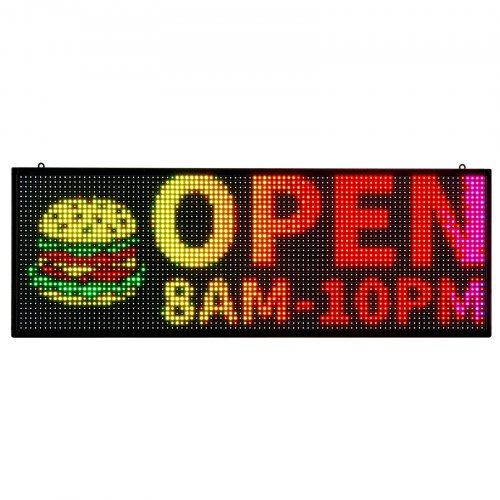 40x14 inch Programmable LED Sign Scrolling Display Board P10 Full Color | EU