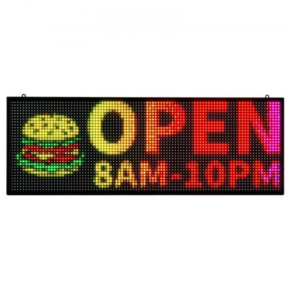 40x14 inch Programmable LED Sign Scrolling Display Board P10 Full Color | EU