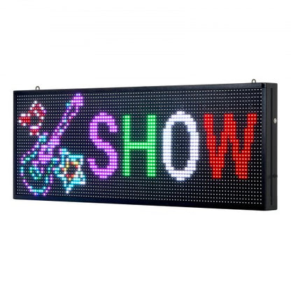 40x14 inch Programmable LED Sign Scrolling Display Board P10 Full Color | EU