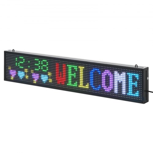 40x8 Zoll programmierbares LED-Schild, digitale Rollanzeigetafel, P10, Vollfarbe | EU