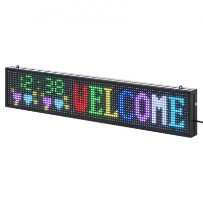 40x8 Zoll programmierbares LED-Schild, digitale Rollanzeigetafel, P10, Vollfarbe | EU