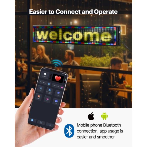 52x8 tum Programmerbar LED-skylt Digital rullande displaykort P10 Fullfärg |  EU