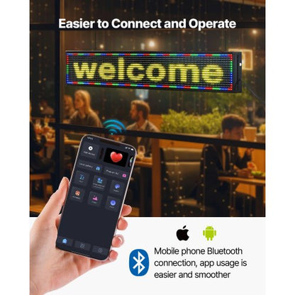 52x8 tum Programmerbar LED-skylt Digital rullande displaykort P10 Fullfärg |  EU