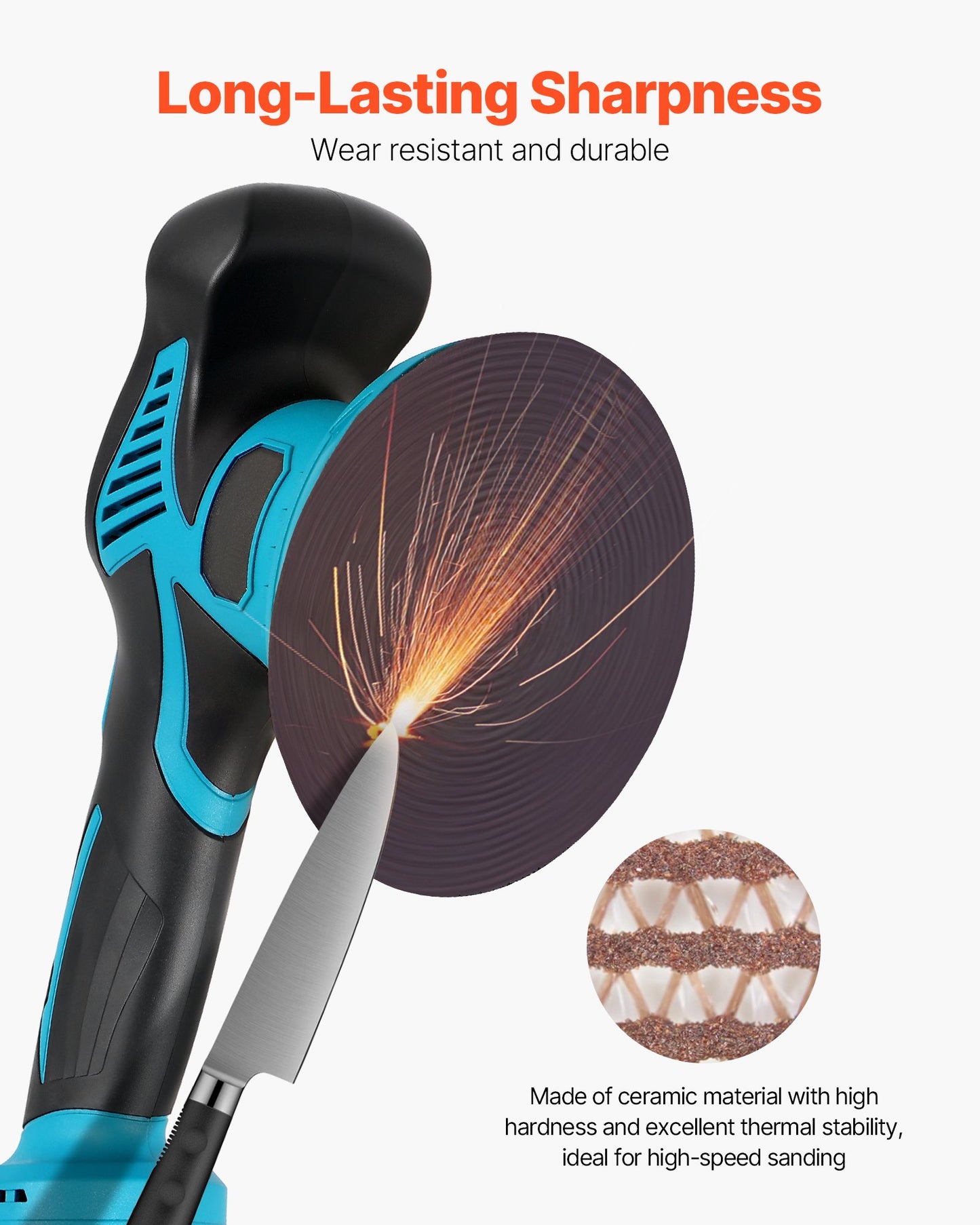 5-inch Mesh Abrasive Sanding Discs, 50PCS 120 Grit Anti-Clogging Ceramic Sandpapers Dust Free, Hook-and-Loop Sanding Discs for Metal Wood Plaster Sanding, Car Body Repair, Paint Removal