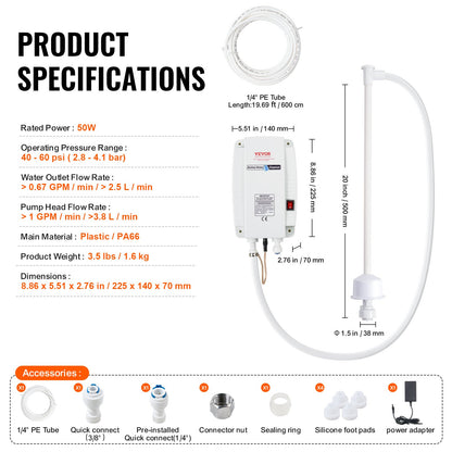 1 Gallone Wasserspender-Pumpe 40psi Kaffeemaschine Auto Pressure Hohes Ansehen