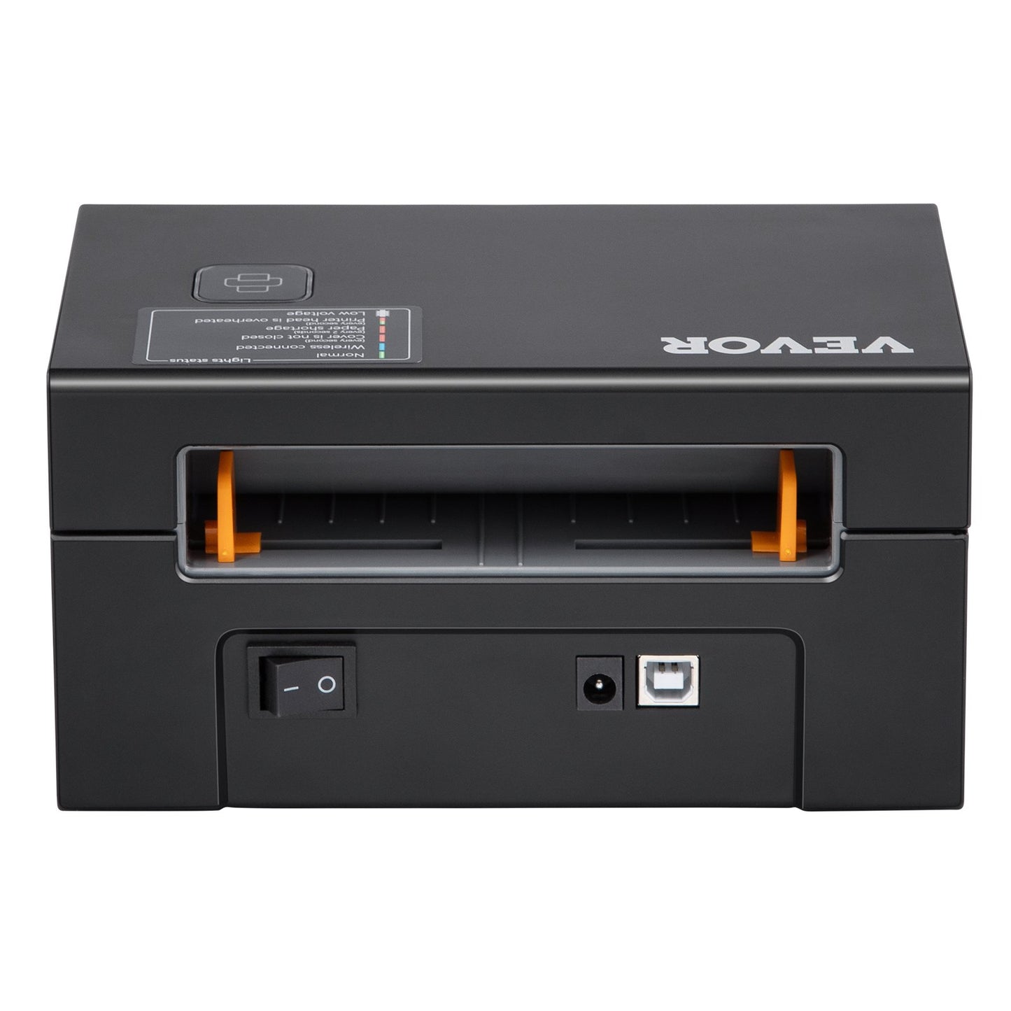 Termisk etikettskrivare, 300DPI för 4x6 postpaket, Bluetooth och automatisk etikettigenkänning, stöd för Windows/MacOS/Linux/Chromebook/Android/IOS, kompatibel med Amazon, eBay, Etsy, etc, svart