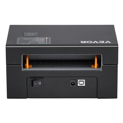 Termisk etikettskrivare, 300DPI för 4x6 postpaket, Bluetooth och automatisk etikettigenkänning, stöd för Windows/MacOS/Linux/Chromebook/Android/IOS, kompatibel med Amazon, eBay, Etsy, etc, svart