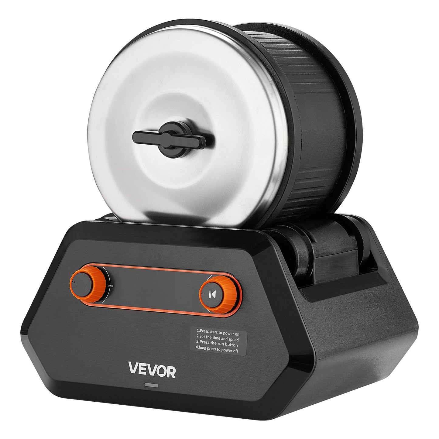 Rock Tumbler Kit, 3 lbs Rock Polishing Kit, 4 Speed Settings 9-Day Polishing Timer Stone Polishing Kit, Rock Polisher with Rough Gemstones and Polishing Grits, Rock Polisher for Adults Kids