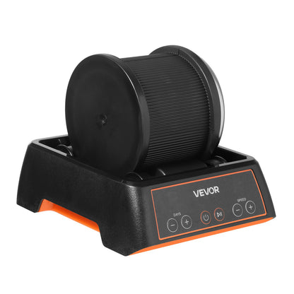 Rock Tumbler, 1 lb Rock Polishing Machine, Rocks Tumbling Kit with 4-Speed Adjustment, 1–9 Day Timer, Direct Drive Motor Rocks Polishing Kit for Rose Quartz, Amethyst, Quiet Operation