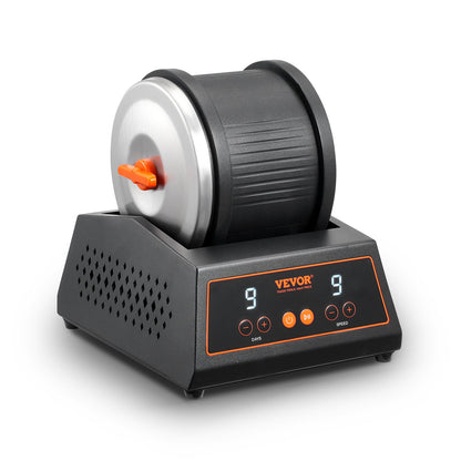 Rock Tumbler Machine 4 lbs Rock Polishing Kit 9-växlad 9-dagars timer stål