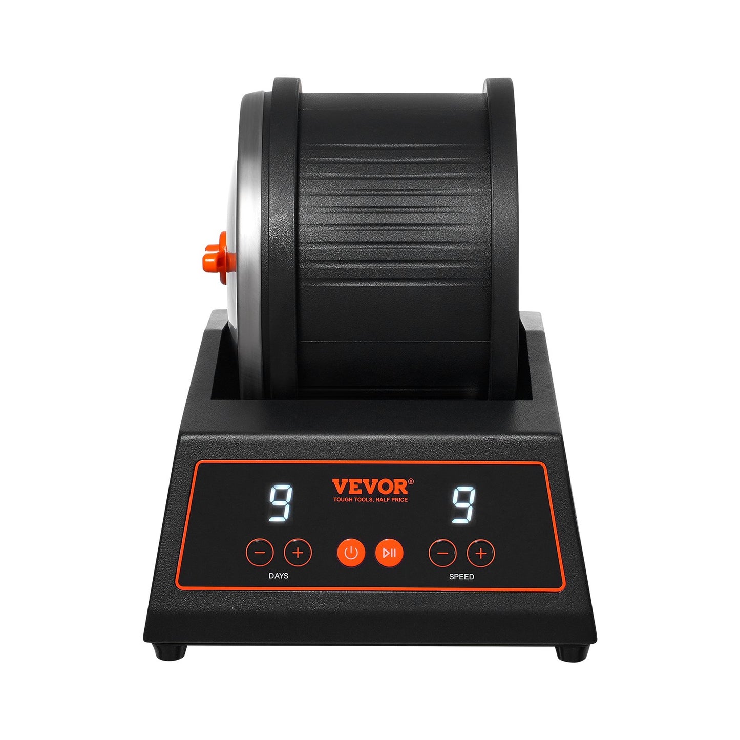 Rock Tumbler Machine 4 lbs Rock Polishing Kit 9-växlad 9-dagars timer stål