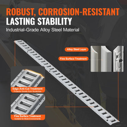 E Track Tie-Down Rail Kit, 34PCS 5FT E-Tracks Set Includes 8 Steel Rails & 2 Single Slot & 8 O Rings & 8 Tie-Offs w/D-Ring & 8 End Caps, Securing Accessories for Cargo, Motorcycles, and Bikes