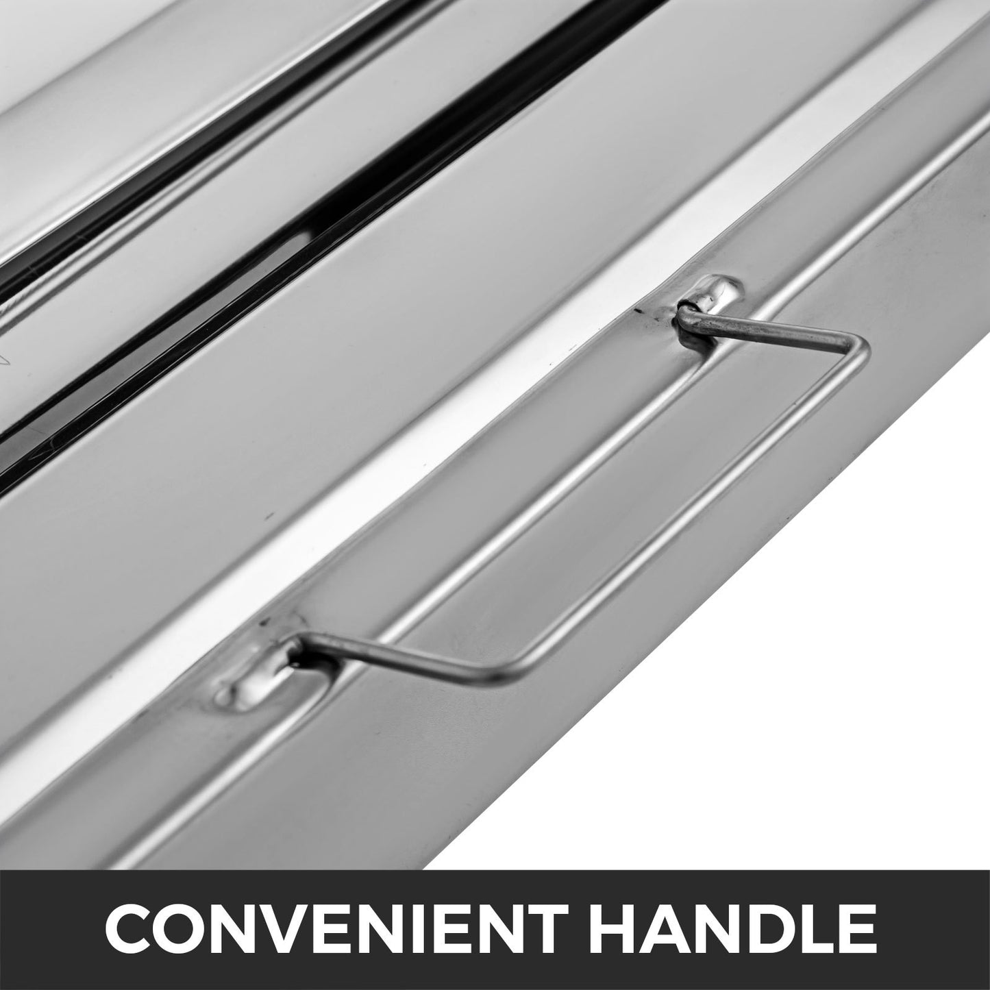 Pack of 6 Hood Filters 19.5W x 19.5H Inch, 430 Stainless Steel 4 Grooves Commercial Hood Filters, Range Hood Filter for Grease Rated Commercial Kitchen Exhaust Hoods